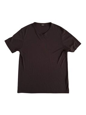 Mexx Y2K Microrib Grey V-Neck Tee